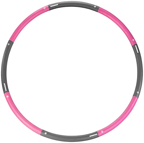 PEARL Sports Fitnessreifen: Hula-Hoop-Reifen mit Schaumstoff-Ummantelung, 1,35-1,8 kg, Ø 73-98 cm (Hulahoop-Reifen Sport,...