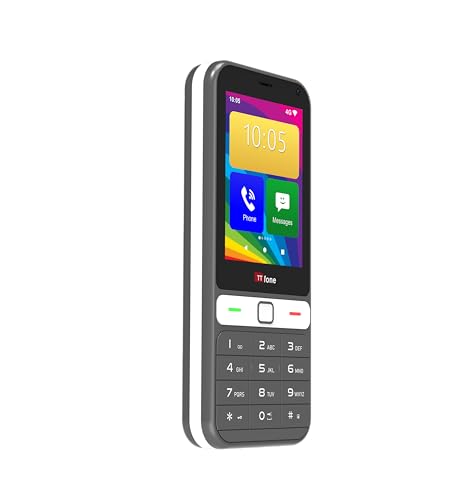 TTfone TT280 – Telefon 4G Dual SIM Single mit Android, 2,8 Zoll Touchscreen, Tastatur, 2 MP Kamera, USB-C – Handy entsperrt,...