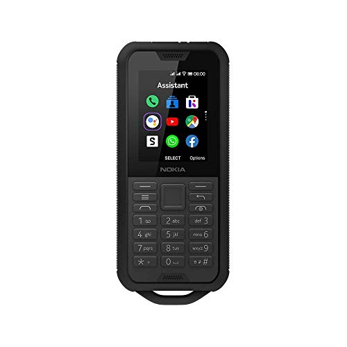 Nokia 800 Tough 2,4-Zoll 4G SIM-freies, wasserdichtes, staubdichtes und sturzgeschütztes Telefon, eine Kamera, eine Taschenlampe,...