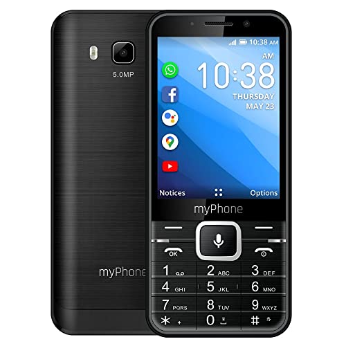 myPhone UP Smart LTE 4G Handy mit Whatsapp, Facebook, Google Apps, 3.2'', Mega-Akku 1200 mAh, Dual SIM, GPS, 4GB ROM, 5MP Kamera,...