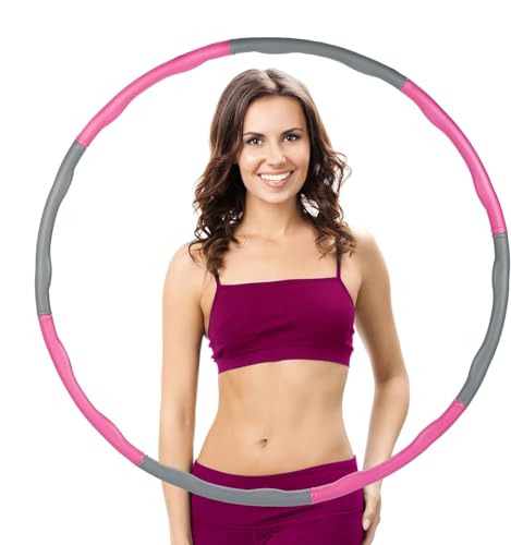 Fitness Hula Hoop Reifen, Ø 95cm, Fitnessreifen für Erwachsene, sanfte Massage, zum Abnehmen, Bauchtraining, Farbe - Suprise -,...