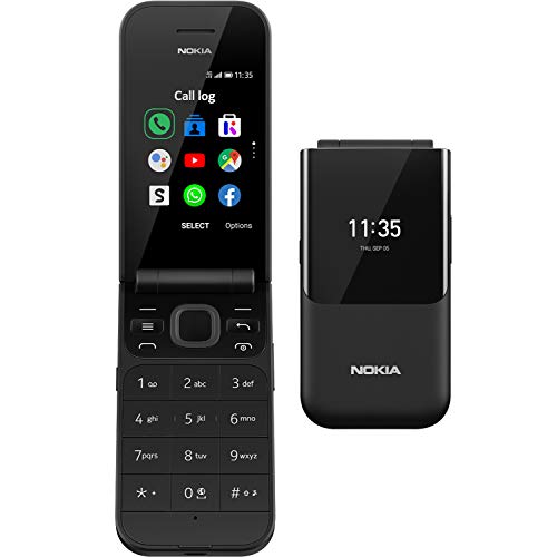 Nokia 2720 Flip Klapphandy (7,1cm (2,8 Zoll), 4GB Interner Speicher, 512MB RAM, Dual-SIM, KaiOS) schwarz