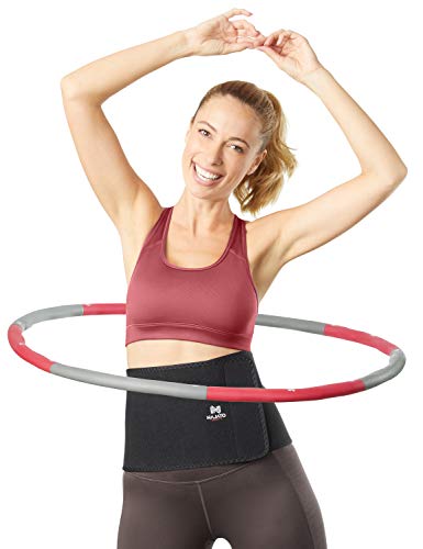 NAJATO Sports Hula Hoop Reifen Erwachsene – Inkl. Ebook (PDF Datei) & wahlweise mit Bauchweggürtel – 1,20 kg & 95 cm...