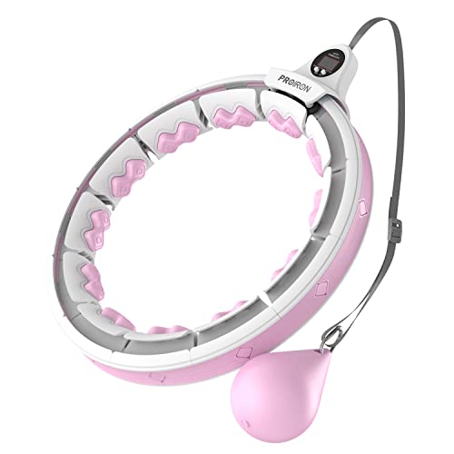 PROIRON Smart Hula Hoop Reifen Erwachsene, Hula Hoop mit Gewicht Kugel, Hoola Hoop zum Abnehmen für Anfänger Hula Hoopers...
